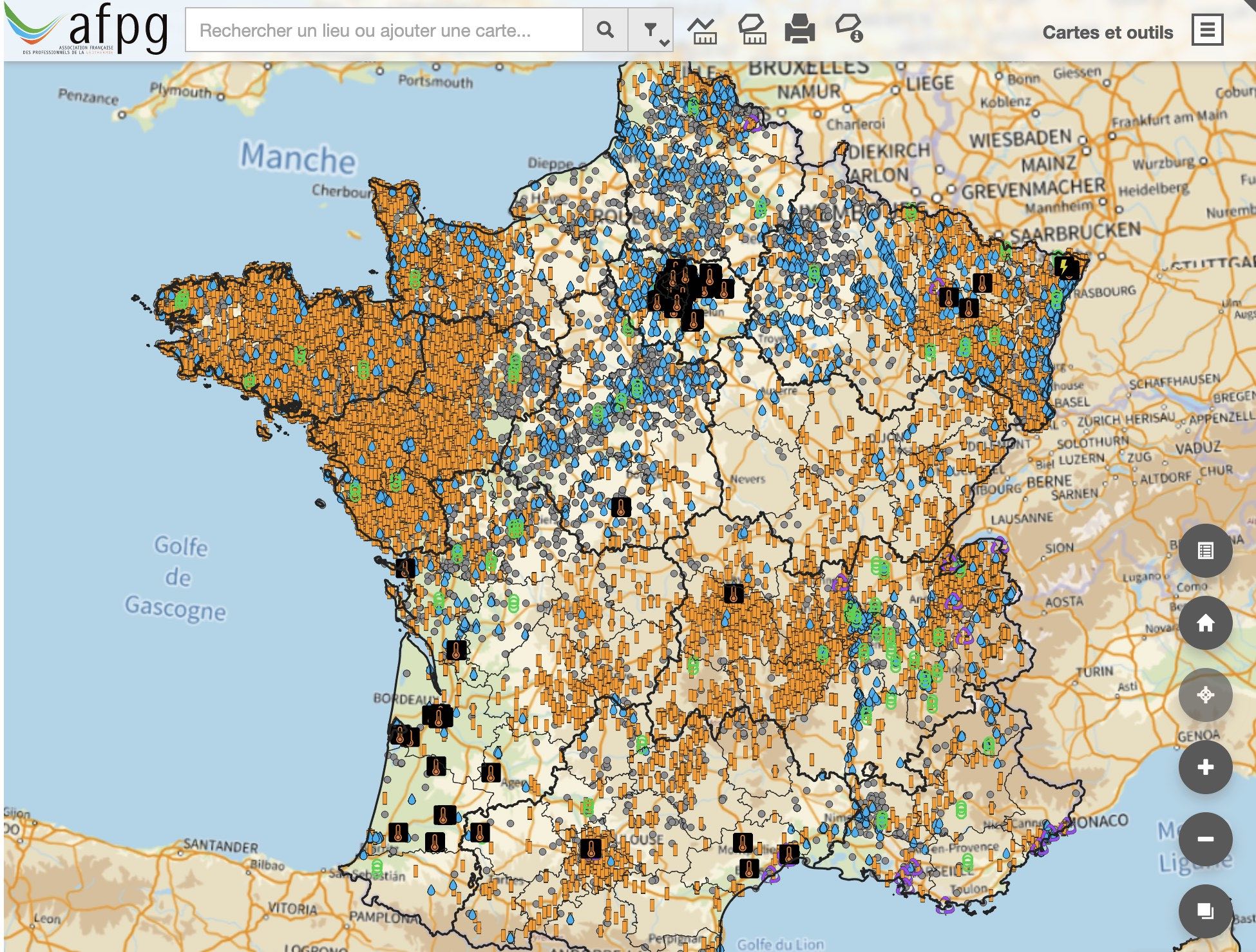 Observatoire des installations de géothermie